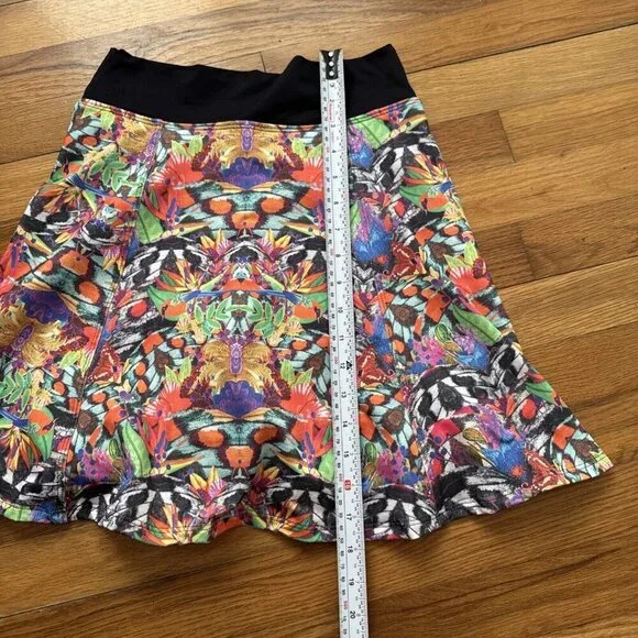 Dona Jo Women's Skorts Multicolor Tropical Active Tennis Golf Size 1 - Picture 5 of 5